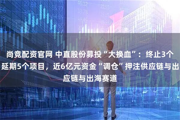 尚竞配资官网 中直股份募投“大换血”：终止3个项目，延期5个项目，近6亿元资金“调仓”押注供应链与出海赛道